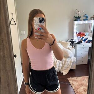 Aeropostale Light Pink Ribbed Tank Top